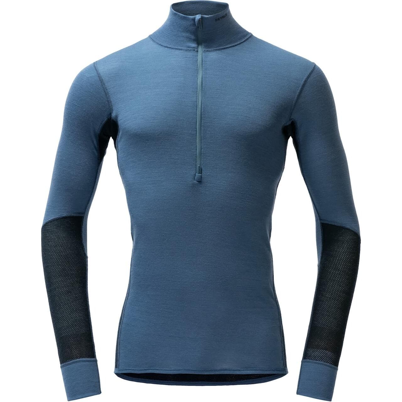 Devold Mens Wool Mesh 190 Zip Neck (Blå (BERRY/INK) Small)
