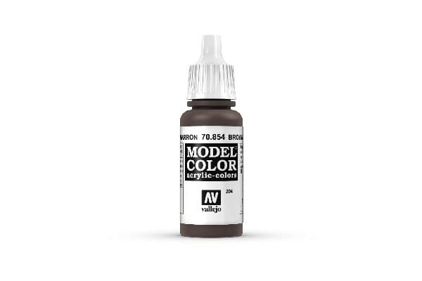 Vallejo Maling - Model Color: Glaze - Brown Glaze - 17ml