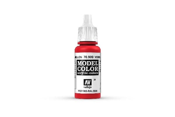 Vallejo Maling - Model Color: Vermilion - 17ml