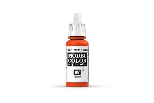 Vallejo Maling - Model Color: Orange Red - 17ml