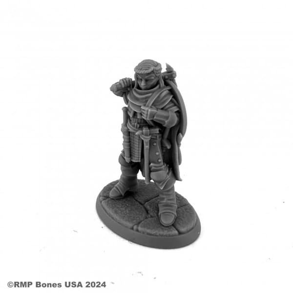 Reaper Bones USA Dungeon Dwellers: Thiann Valand, Human Cleric - Plastic Miniature