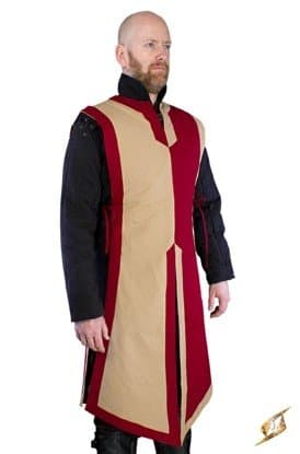 Basic Tabard - Dark Red/Dark Beige - Epic Armoury - Large/X-Large - Live Rollespil