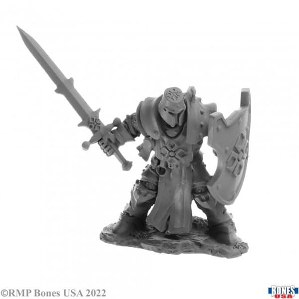 Reaper Bones USA Reaper Legends: Human Crusader - Plastic Miniature