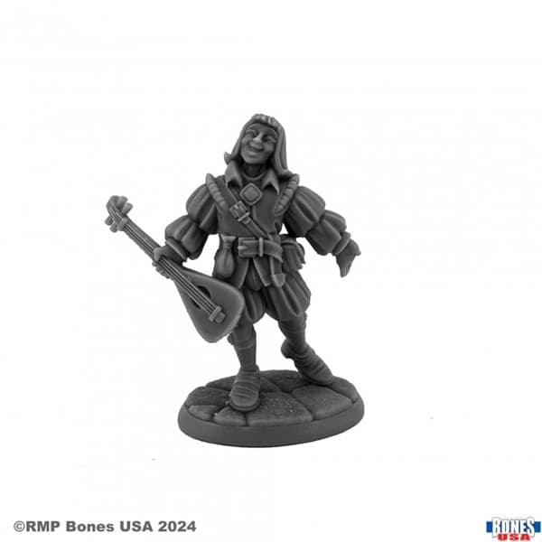 Reaper Bones USA Reaper Legends: Desmond Idlewild, Male Bard - Plastic Miniature