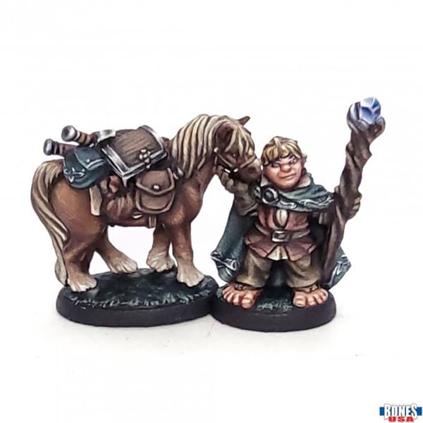 Reaper Bones USA Reaper Legends: Dobbin & Boulder - Plastic Miniature