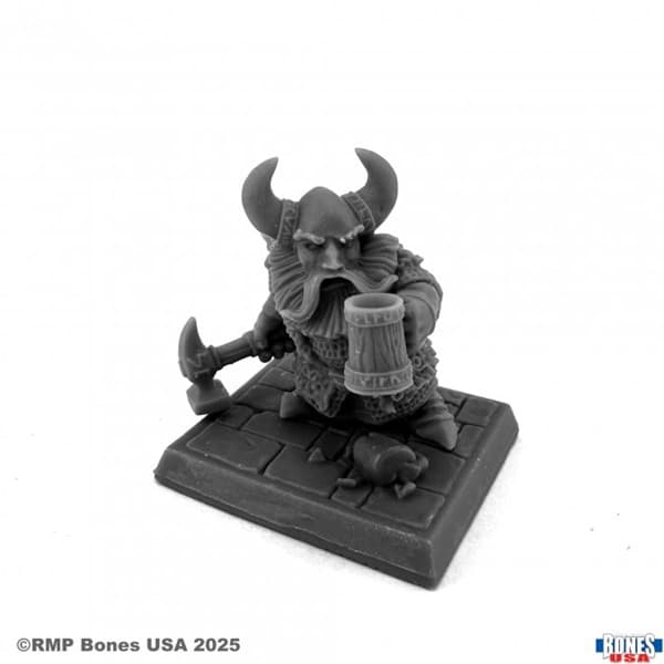 Reaper Bones USA Reaper Legends: Dwarven Hero - Plastic Miniature