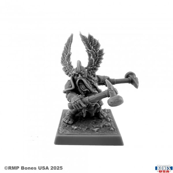 Reaper Bones USA Reaper Legends: Mad Rogat, Dwarf Hero - Plastic Miniature