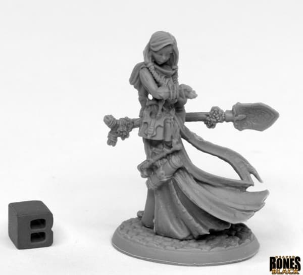 Reaper Bones Black: D'Vandra Lukesia - Plastic Miniature