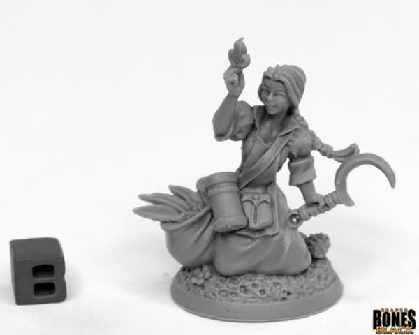 Reaper Bones Black: Juliana, Dreadmere Herbalist - Plastic Miniature