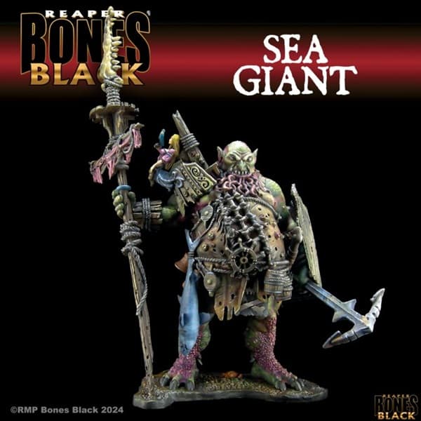 Reaper Bones Black: Sea Giant - Plastic Miniature Deluxe Boxed Set