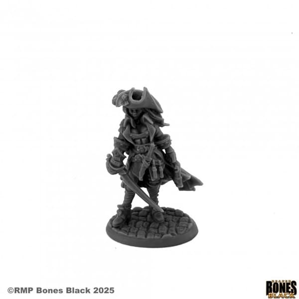Reaper Bones Black: Angelica Fairweather, Pirate - Plastic Miniature