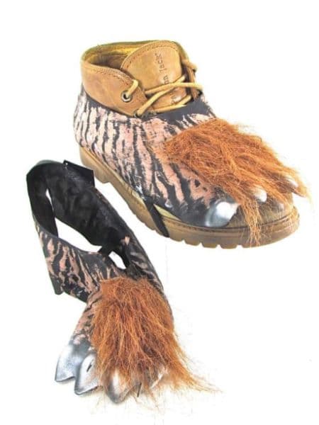Halloween - Werewolf Fur Feet (Pair)