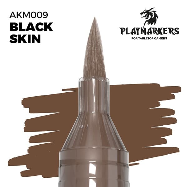 AK Interactive - Playmarkers: Black Skin (Paint Marker/Malingstusch)