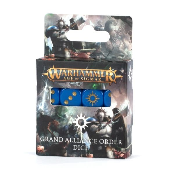 Dice (Terninger) - Warhammer: Age of Sigmar - Grand Alliance: Order (16d6) - 99220299090