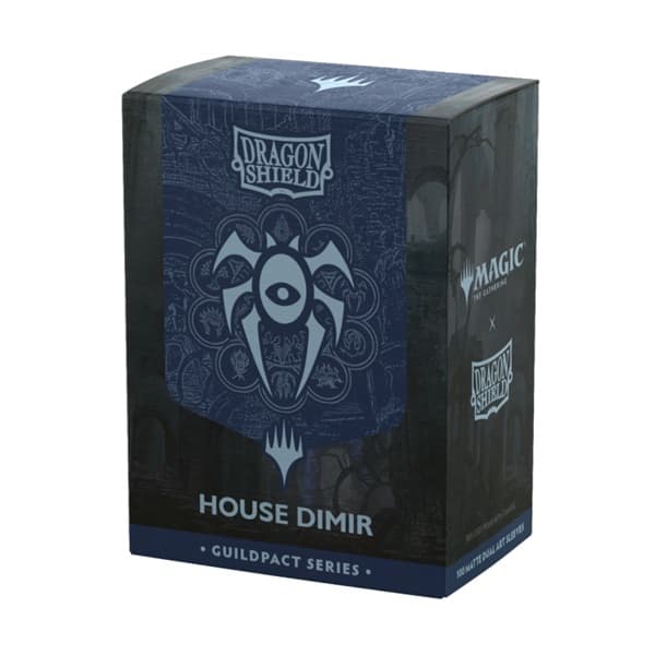 Dragon Shield Deck Protectors - Matte Dual Art Sleeves: Magic: The Gathering: The Guildpact Series - House Dimir - 100 lommer - Dragonshield - Sleeves #AT-16509