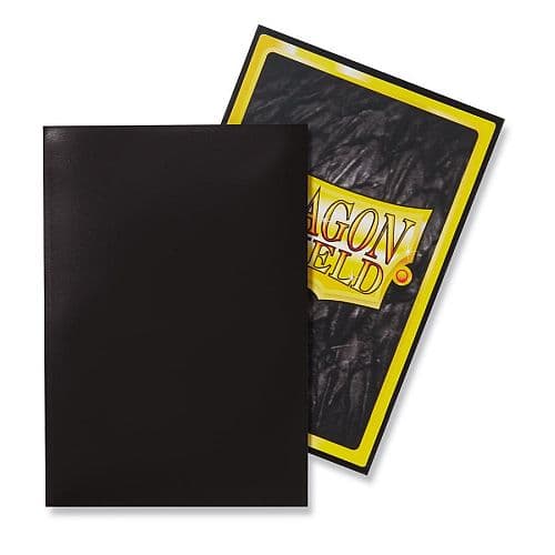 Dragon Shield Small/Japanese Size Deck Protectors - Classic Black (Sort) - 60 lommer - Dragonshield (Yugioh) - Sleeves #AT-10602