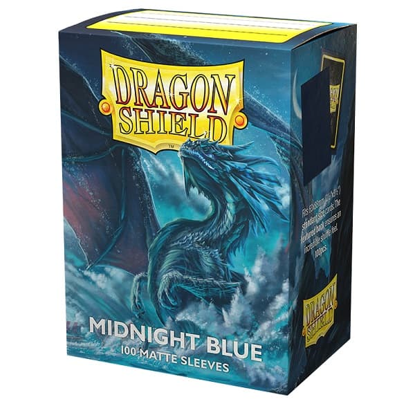 Dragon Shield Deck Protectors - Matte: Midnight Blue - 100 lommer - Dragonshield - Sleeves #AT-11057