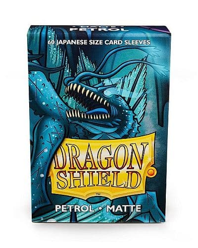 Dragon Shield Small/Japanese Size Deck Protectors - Matte: Petrol - 60 lommer - Dragonshield (Yugioh) - Sleeves #AT-11120