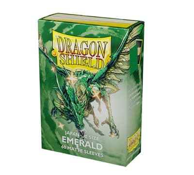 Dragon Shield Small/Japanese Size Deck Protectors - Matte: Emerald - 60 lommer - Dragonshield - Sleeves #AT-11136