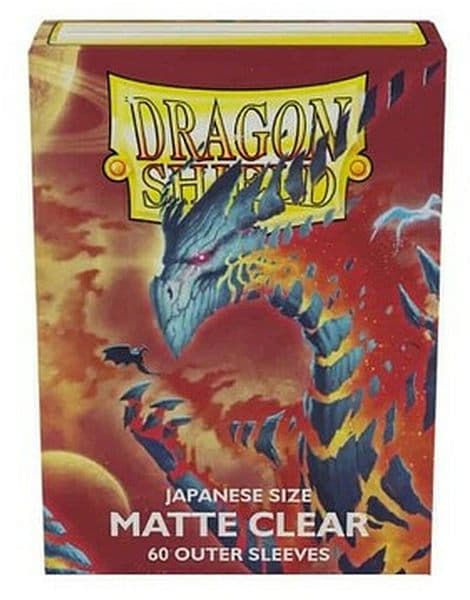 Dragon Shield Small/Japanese Size Deck Protectors - Matte Clear (Gennemsigtig) - 60 lommer - Dragonshield (Yugioh) - Sleeve Outer Covers
