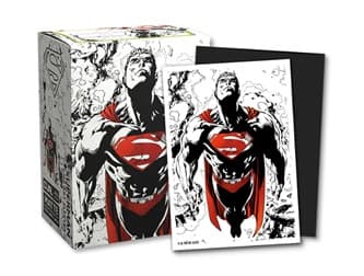 Dragon Shield Deck Protectors - Matte Dual Art: DC Comics: Superman Core (Red/White Variant) - 100 lommer - Dragonshield - Sleeves #AT-16076