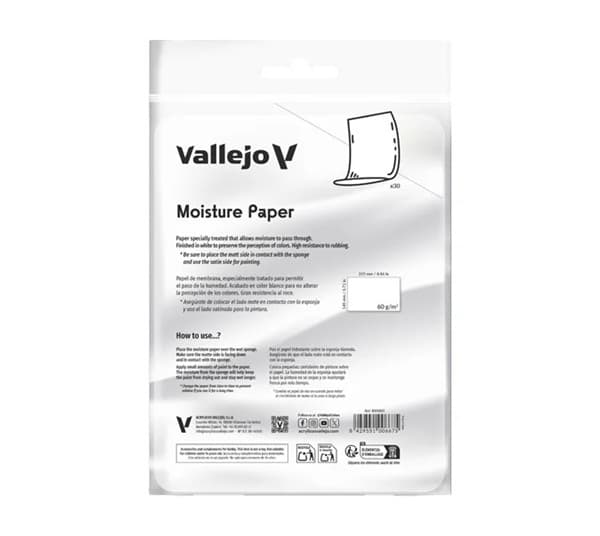 Vallejo - Wet Palette Accesories: Moisture Paper (30 Sheets)