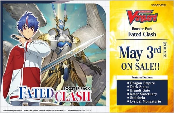 Cardfight!! Vanguard CCG DZ DivineZ Set 01: Fated Clash Booster Box (Display) 16 Pakker - Engelsk