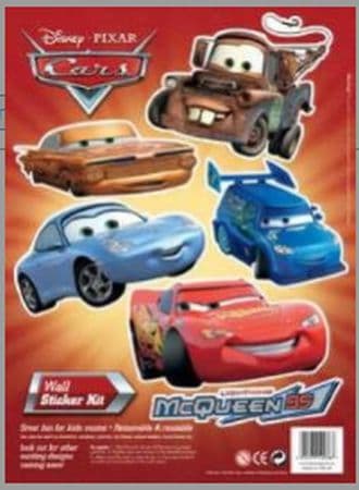 Disney Pixar: Cars Wall Stickers / Væg-Klistermærker