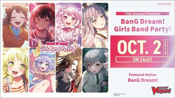 Cardfight!! Vanguard CCG DZ Title Booster Premium Set 01: BanG Dream! Girls Band Party! Booster Box (Display) 10 Pakker - Engelsk