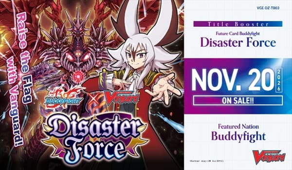 Cardfight!! Vanguard CCG DZ Title Booster Set 03: Future Card Buddyfight - Disaster Force Booster Box (Display) 12 Pakker - Engelsk