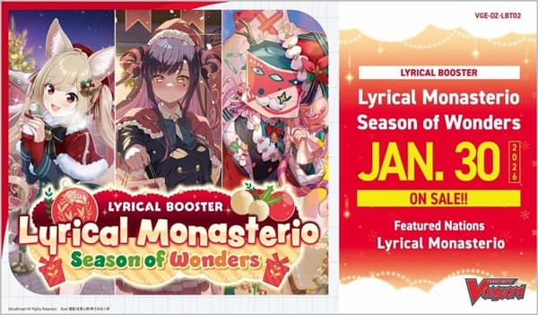 Cardfight!! Vanguard CCG DZ DivineZ Set 02: Lyrical Monasterio Season of Wonders Lyrical Booster Box (Display) 16 Pakker - Engelsk