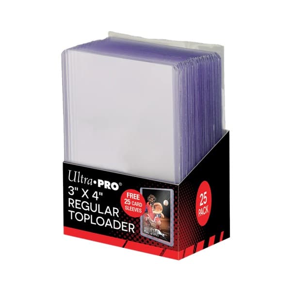 Ultra Pro Toploader & Soft Sleeves: Clear Regular - 25 stk