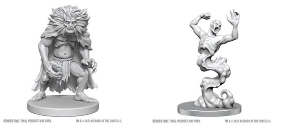 D&D Dungeons & Dragons - Nolzur's Marvelous Miniatures: Classic Wight & Classic Wraith #WZK90814