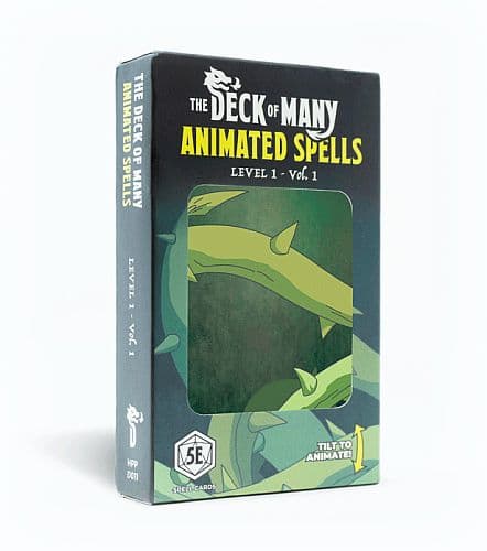 D&D 5.0/5e Tilbehør - The Deck of Many Animated Spells: Level 1 (Volume 1) - Dungeons And Dragons 5th Edition