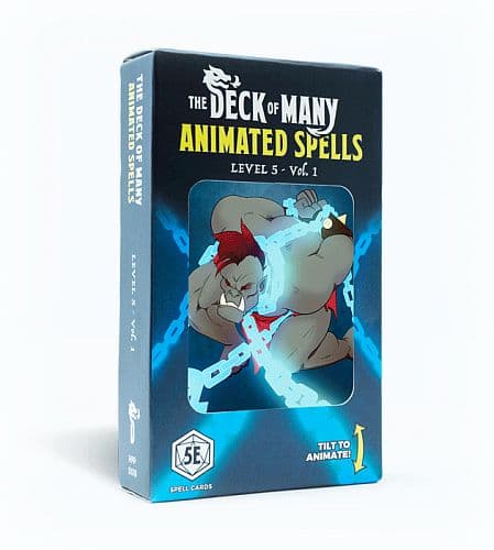 D&D 5.0/5e Tilbehør - The Deck of Many Animated Spells: Level 5 (Volume 1) - Dungeons And Dragons 5th Edition