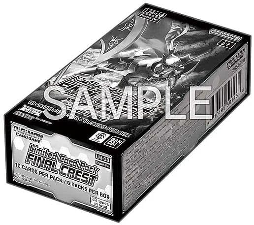 Digimon Card Game - LM08 Final Crest - Limited Card Pack Display (6 Booster Packs)