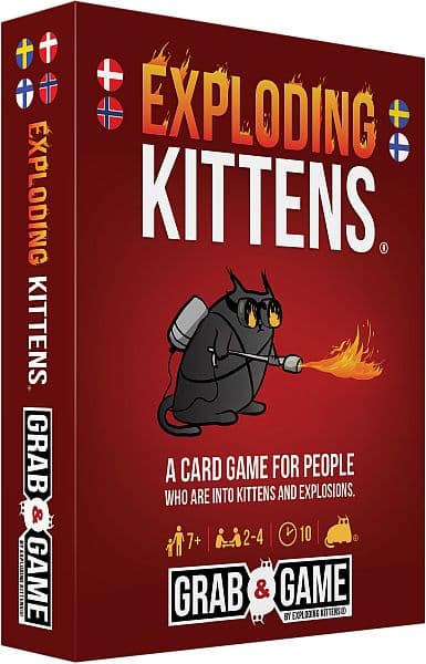 Exploding Kittens (Dansk): Grab & Game version - Card Game