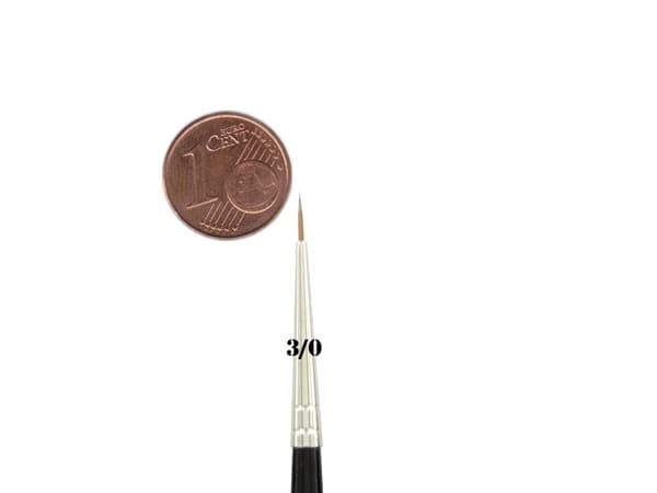 Feldherr - Kolinsky Red Sable Brush Size 3/0 | Ø 1,4mm | Visible Hair Length 7mm