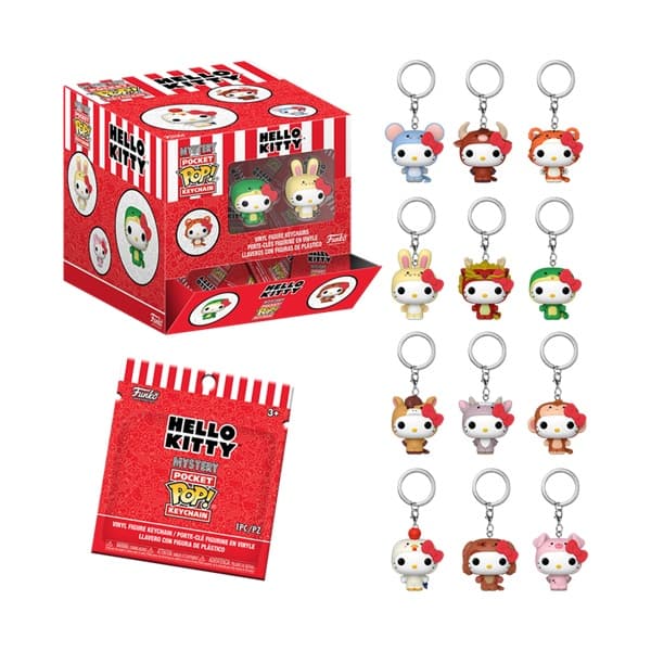 Funko Pop: Sanrio - Hello Kitty - Animals - Mystery Vinyl Keychains 10cm (1 stk.)