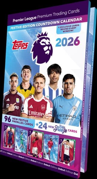 Topps Match Attax - Premier League 2025/2026 - Fodboldkort-Julekalender (Countdown/Advent Calendar)