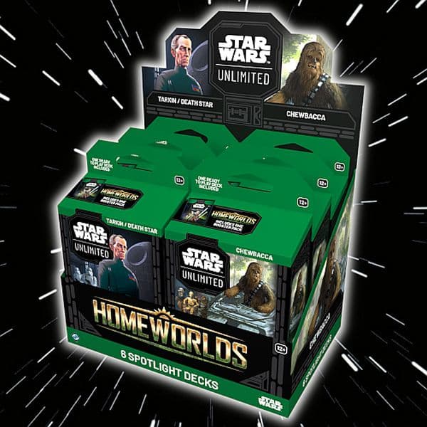 Star Wars: Unlimited TCG - Set 9: Homeworlds - Spotlight Deck Display (6 Decks)
