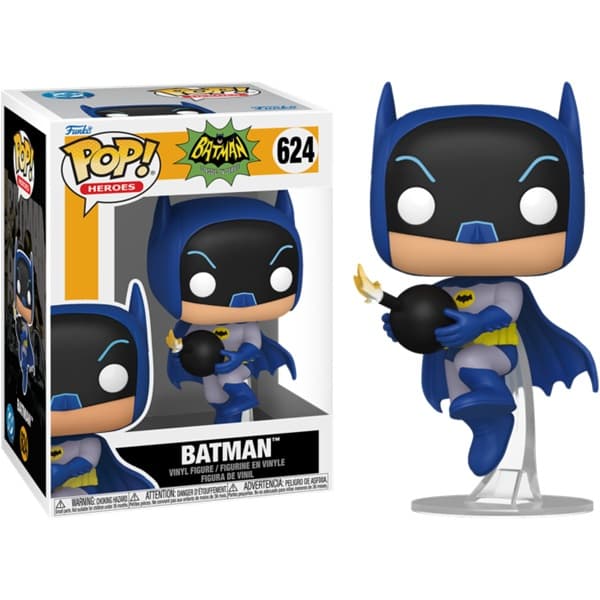 Funko Pop: DC Comic - Batman 66 - Batman with Bomb #624 - Heroes Vinyl Figure 9cm
