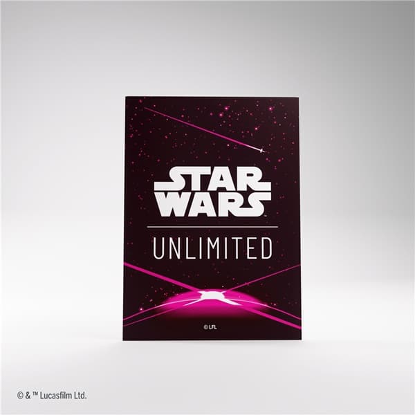 Gamegenic - Star Wars: Unlimited - Jump to Lightspeed - Art Sleeves - Card Back Magenta (60+1 Kortlommer)