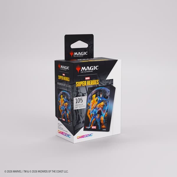 Gamegenic - Magic: The Gathering - Marvel Super Heroes - Premium Art Sleeves - The Fantastic Four (105 Kortlommer)