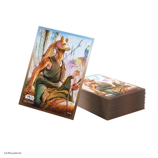 Gamegenic - Star Wars: Unlimited - Premium Art Sleeves Set 9: Homeworlds - Jar Jar Binks (80+2 Kortlommer)