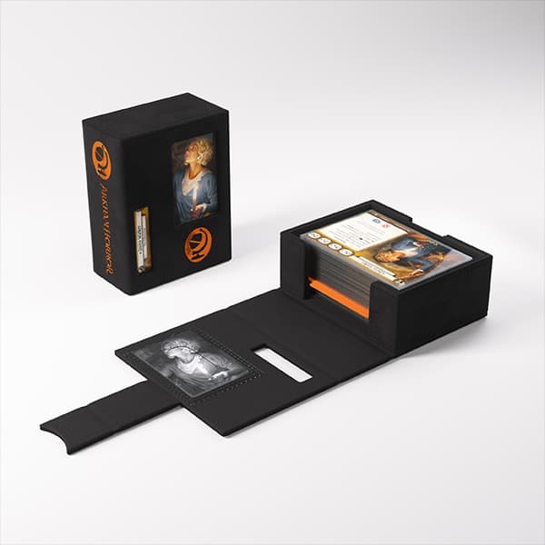 Gamegenic - Deck Box: Arkham Horror: The Card Game: Deck Tome (New Edition): Orange (Seeker)