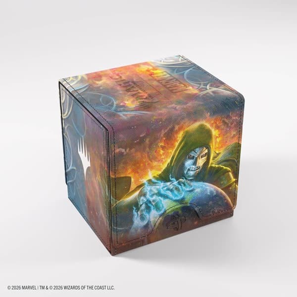 Gamegenic - Deck Box: Magic: The Gathering - Marvel Super Heroes - Sidekick Pro 100+ XL - Doom Reigns Supreme/Loki Laufeyson