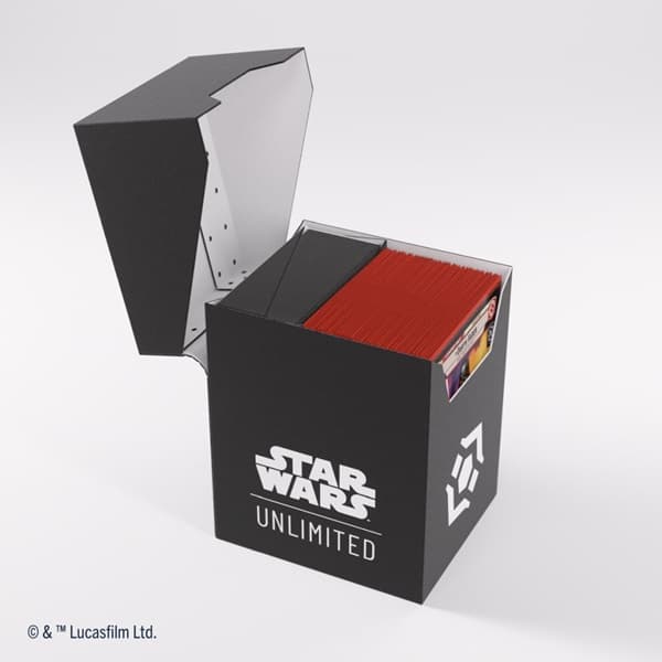 Gamegenic - Deck Box: Star Wars: Unlimited Soft Crate - Black (Sort)/White (Hvid)
