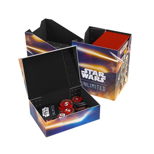 Gamegenic - Deck Box: Star Wars: Jump to Lightspeed - Unlimited Soft Crate - Captain Phasma/Stormtrooper