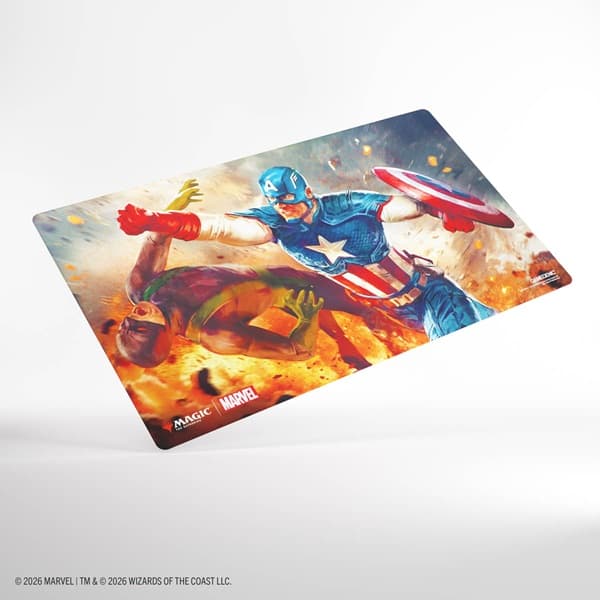 Gamegenic - Spillemåtte: Magic: The Gathering - Marvel Super Heroes Prime Playmat - Captain America, Super-Soldier
